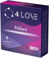 Презервативи 4LOVE Ribbed ребристі, 4 штуки