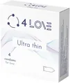 Презервативи 4LOVE Ultra thin ультра тонкі, 4 штуки