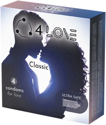 Презервативи 4LOVE Classic, 4 штуки