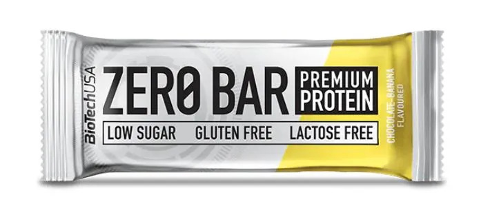Батончик протеїновий Biotech Zero Bar Шоколад-банан, 50 г