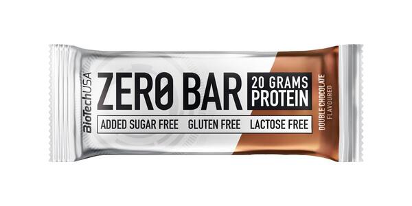 Батончик Biotech Zero Bar double chocolate, 50 г