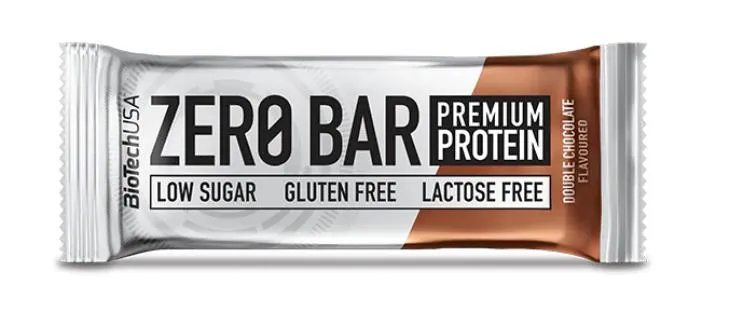Батончик протеїновий Biotech Zero Bar подвійний шоколад, 50 г