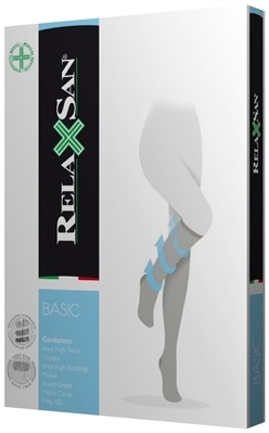 Гольфы компрессионные Relaxsan Basic закрытый носок, компрессия 22-27, 280 den, цвет бежевый, размер 5