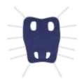 Попона послеоперационная Collar №1 677312 темно-синяя, А 32-60 см, В 40 см
