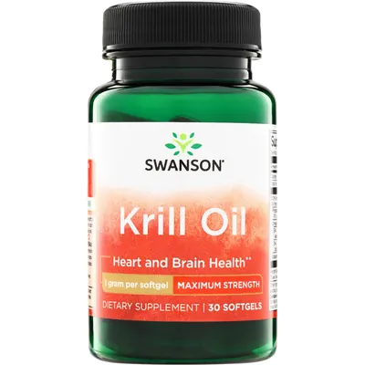 Криля олія Swanson Krill Oil Maximum Strength м'які капсули №30