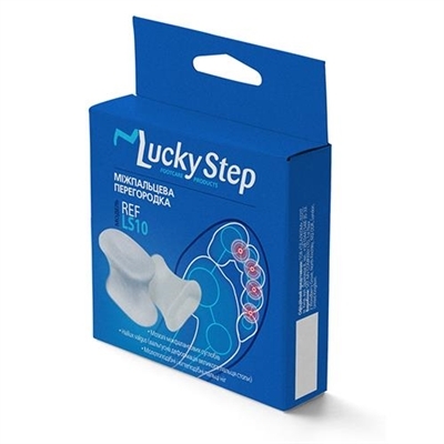 Перегородка межпальцевая Lucky Step LS10 гелевая, размер 2, пара