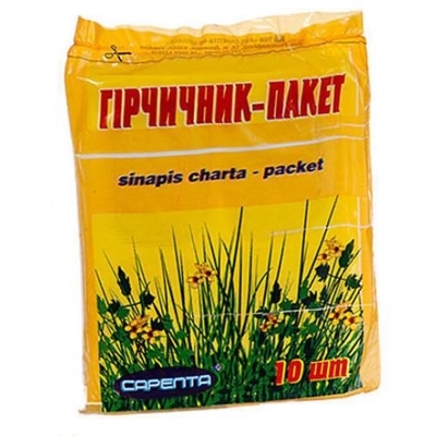 Горчичник-пакет Сарепта, 10 штук