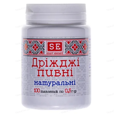 Дріжджі пивні Фармаком натуральні таблетки №100 в бан.