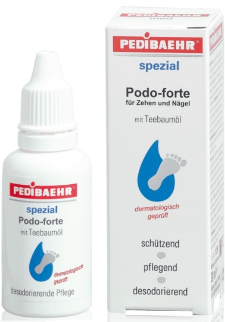 Спрей для ног Pedibaehr Podo-forte противогрибковая жидкость с маслом чайного дерева, 30 мл