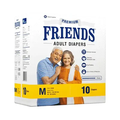 Підгузки для дорослих Friends PREMIUM денні, розмір М, 10 штук