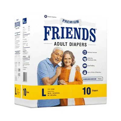 Підгузки для дорослих Friends PREMIUM денні, розмір L, 10 штук
