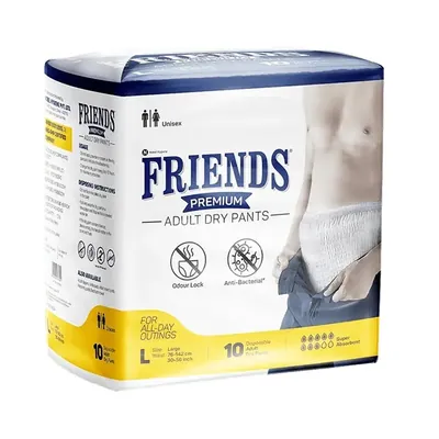 Підгузки-трусики для дорослих Friends Premium, розмір L, 10 штук