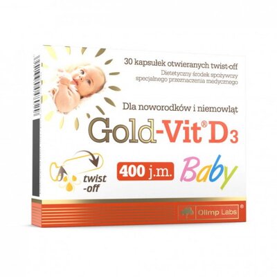 Вітамін Д3 для дітей Olimp Gold-Vit D3 Baby, 30 капсул
