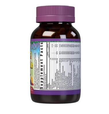 Мультивитамины для детей Bluebonnet Nutrition Rainforest Animalz Multiple, вкус фруктов, 90 жевательных конфет