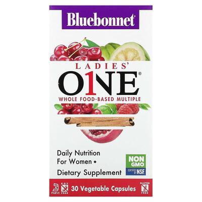 Мультивитамины для женщин Bluebonnet Nutrition Ladies One капсулы №30