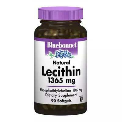 Натуральний Лецитин 1365 мг Bluebonnet Nutrition капсули №90