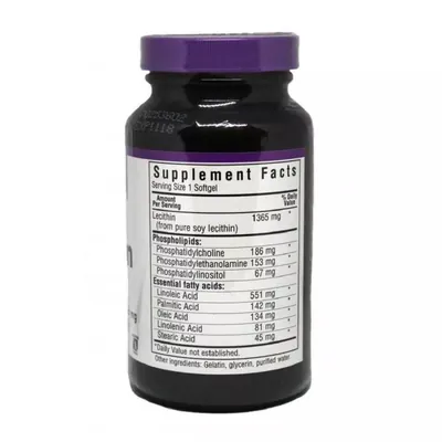 Натуральний Лецитин 1365 мг Bluebonnet Nutrition капсули №90