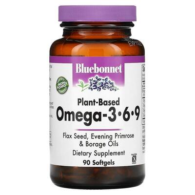 Омега 3-6-9 на растительной основе 1000 мг Bluebonnet Nutrition капсулы №90