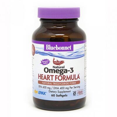 Омега-3 Формула для сердца Bluebonnet Nutrition Omega-3 Heart Formula капсулы №60