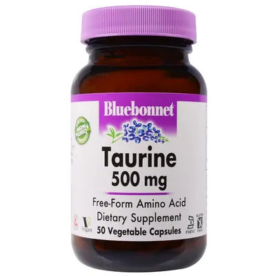 Таурин 500 мг Bluebonnet Nutrition капсули №50