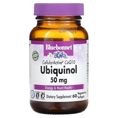 Убіхінол 50 мг Bluebonnet Nutrition Cellular Active капсули №60