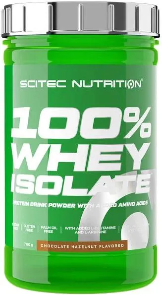 Протеїн сироватковий ізолят Scitec Nutrition 100% Whey Isolate шоколад-фундук, 700 г