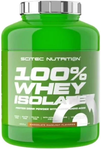 Протеїн сироватковий ізолят Scitec Nutrition 100% Whey Isolate шоколад-фундук, 1816 г