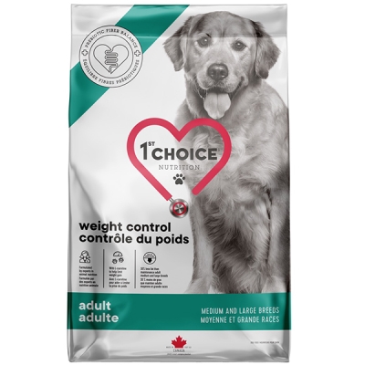 Корм сухой 1st Choice Weight Control Medium and Large для взрослых собак средних и крупных пород с избыточным весом, 10 кг