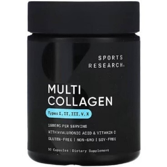 Коллаген комплекс Sports Research Multi Collagen Complex, 90 капсул