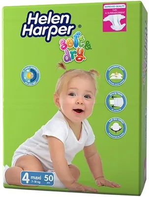 Підгузки Helen Harper Soft & Dry розмір 4 Maxi, 7-18 кг, 50 шт