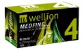 Иглы для шприц-ручек Wellion MEDFINE plus одноразовые стерильные, 32G (0,23 х 4 мм), 100 штук