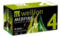 Голки для шприц-ручок Wellion MEDFINE plus одноразові стерильні, 32G (0,23 х 4 мм), 100 штук