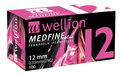 Иглы для шприц-ручек Wellion MEDFINE plus одноразовые стерильные, универсальные, 29G (0,33 х 12 мм), 100 штук