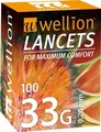 Ланцети Wellion 33G, 100 штук