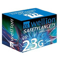 Ланцеты безопасные Wellion 23G, 25 штук