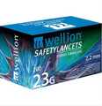 Ланцеты безопасные Wellion 23G, 200 штук