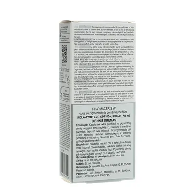 Крем для обличчя Pharmaceris W Mela-Protect SPF50+ освітлюючий проти пігментації, 50 мл