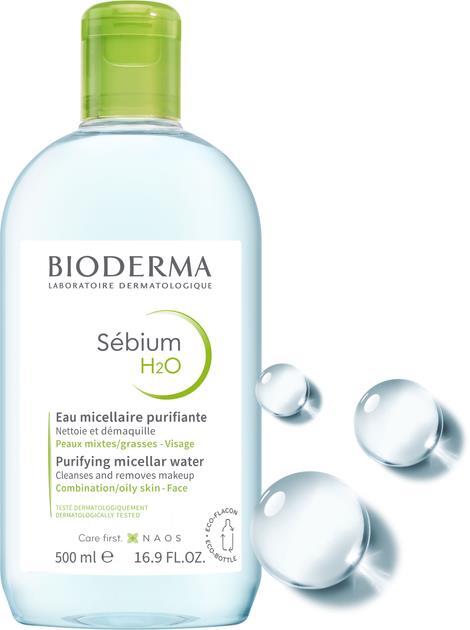 Лосьон для лица Bioderma Sebium Н2О очищающий для жирной и комбинированной кожи, 500 мл