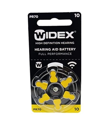 Батарейка для слуховых аппаратов Widex 10 AUX, 1 штука