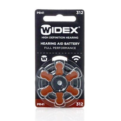 Батарейка для слуховых аппаратов Widex 312 AUX, 1 штука