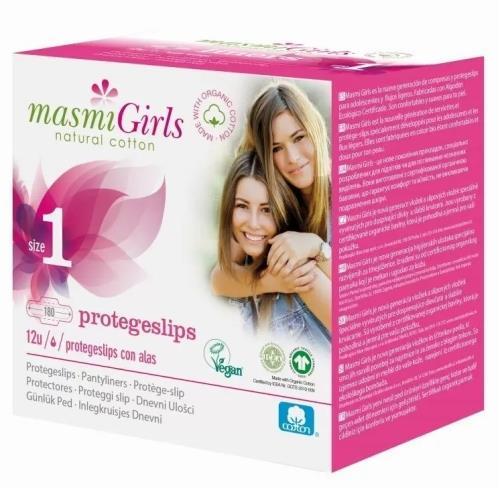 Прокладки гігієнічні Masmi Girl ультратонкі для незначних виділень для підлітків, 1 крапля, розмір 1, 12 шт