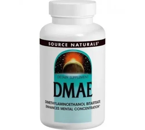 Диметиламіноетанол Source Naturals DMAE 351 мг, 100 капсул