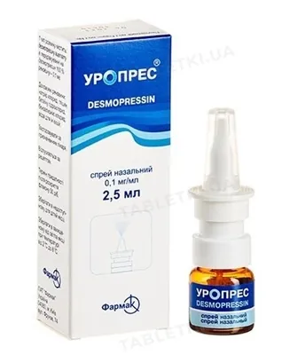 Уропрес спрей наз. 0.1 мг/мл по 2.5 мл у флак.