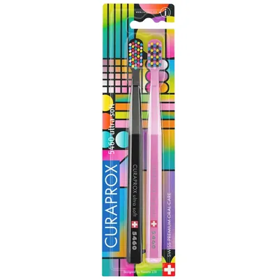 Набір зубних щіток Curaprox Duo Disco Ultra Soft 5460 Edition ультрам'які, 2 шт
