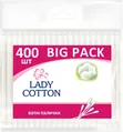 Ватні палички Lady Cotton в пакеті, 400 шт