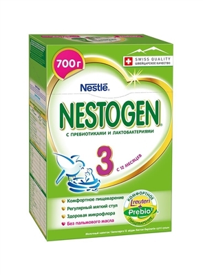 Смесь сухая молочная Nestogen 3 для детей с 12 месяцев, 700 г