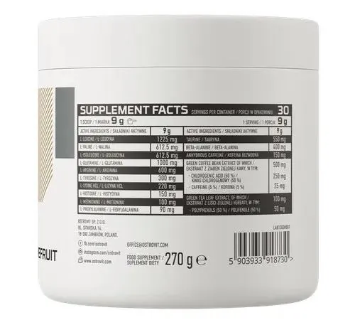 Амінокислоти OstroVit Amino Revive грейпфрут, 270 г