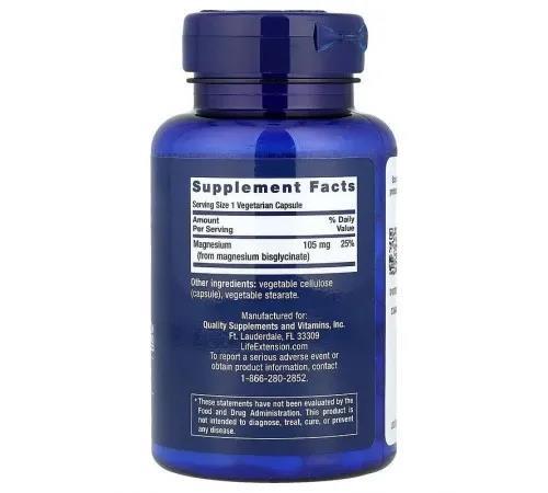 Магния глицинат Life Extension Magnesium Glycinate 105 мг, 90 капсул
