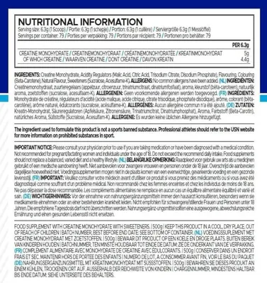 Креатин USN Pure Creatine Monohydrate Powder тропік, 500 г
