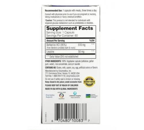 Берберин Enzymedica Berberine, 60 капсул